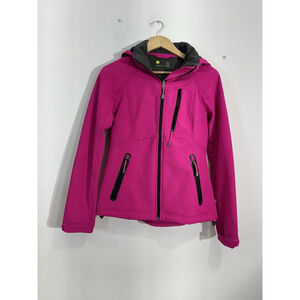 Womans Xersion Small Pink Full Zip Hooded Jacket